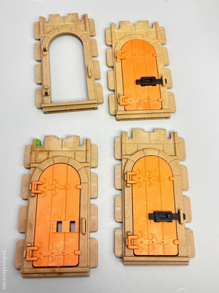 Playmobil: Playmobil lote pared con cerrojo torre castillo medieval