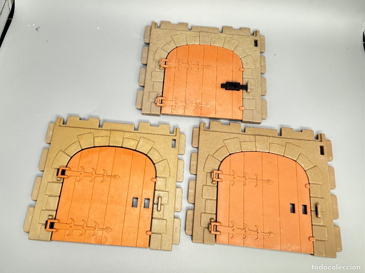 Playmobil: Playmobil lote pared con cerrojo torre castillo medieval