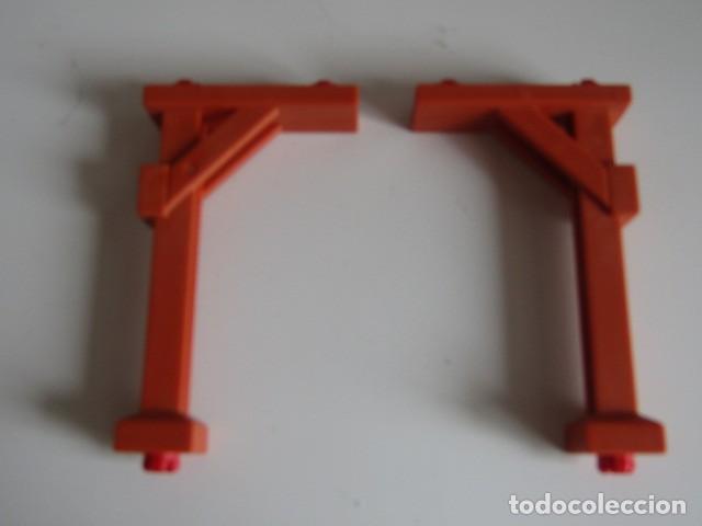 Playmobil: DIFICIL LOTE DE 2 POSTES NARANJAS ESPECIALES TEJADOS O TORRES VIGIAS VARIADAS PLAYMOBIL