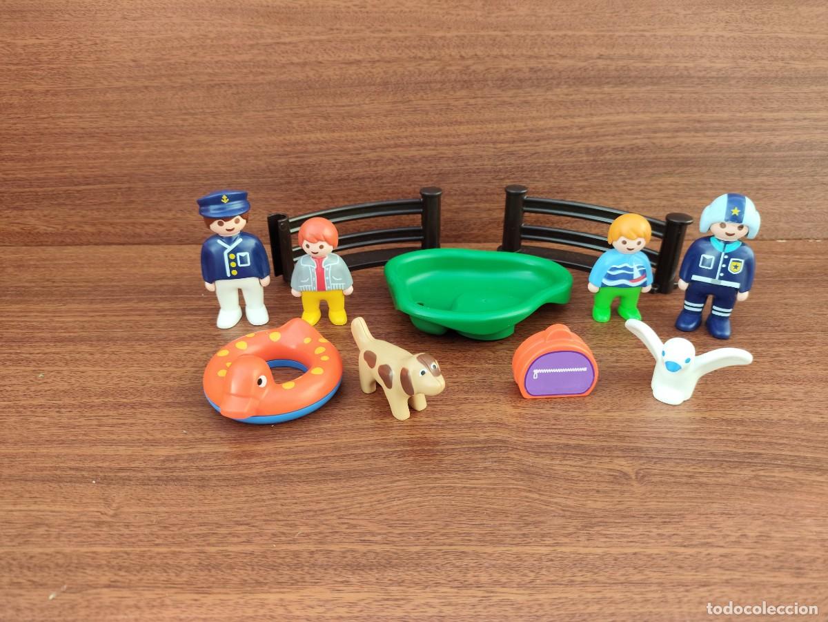 Playmobil: Playmobil lote 123 valla flotador figuras