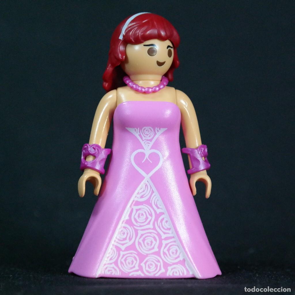 Playmobil: Playmobil mujer con vestido rosa ☼