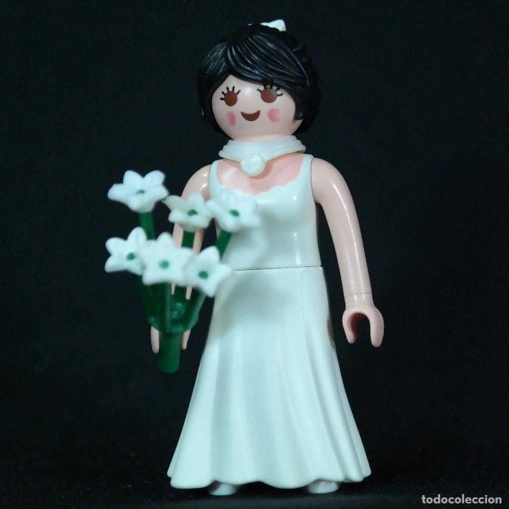 Playmobil: Playmobil mujer con flores blancos ☼