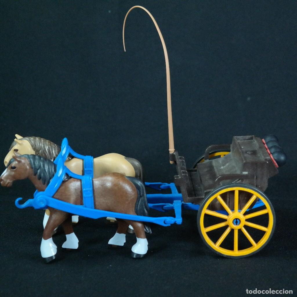 Playmobil: Playmobil carro nordista con caballos ☼