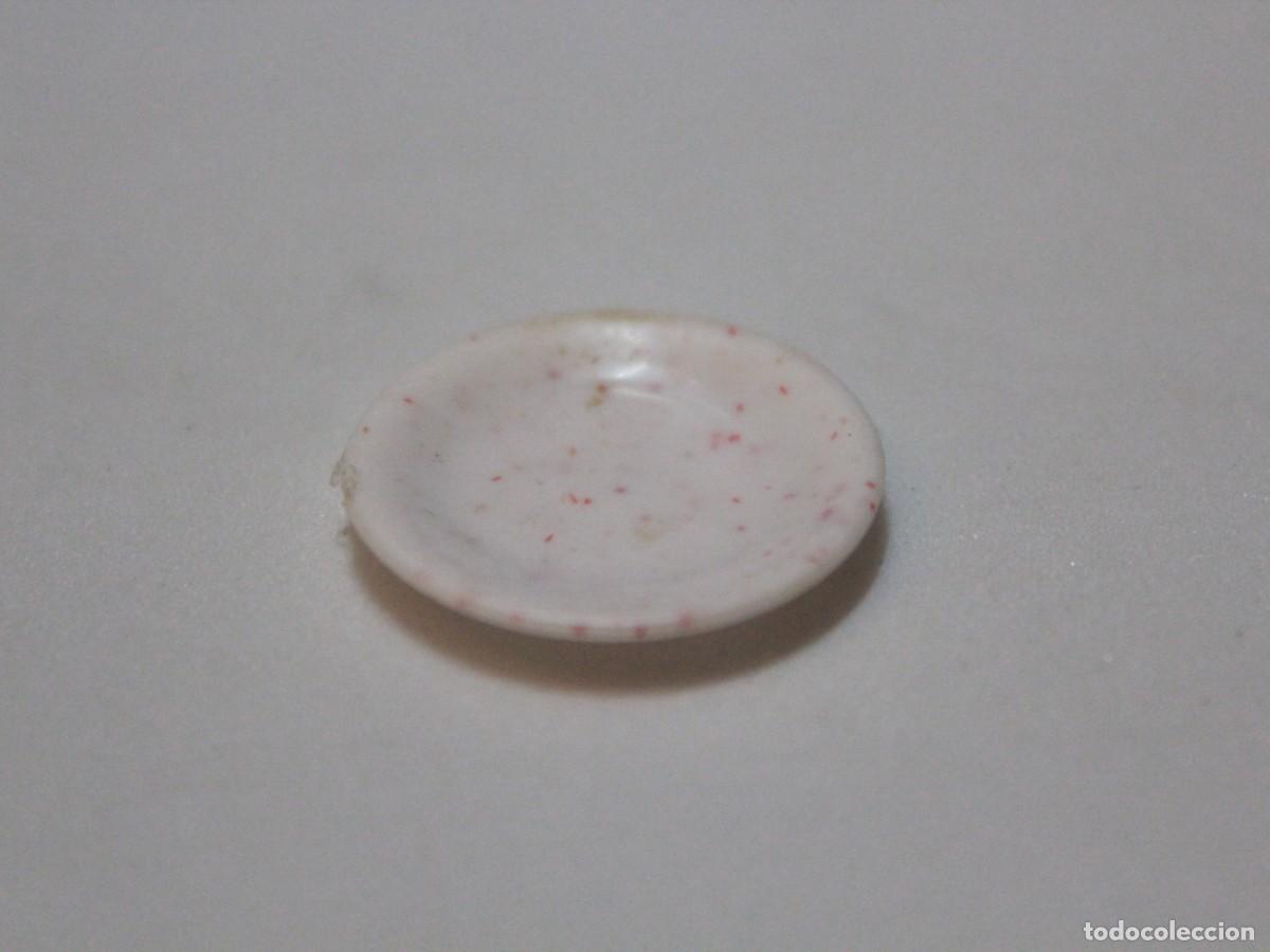 Playmobil: Accesorio Playmobil plato blanco decorado vajilla cocina comedor