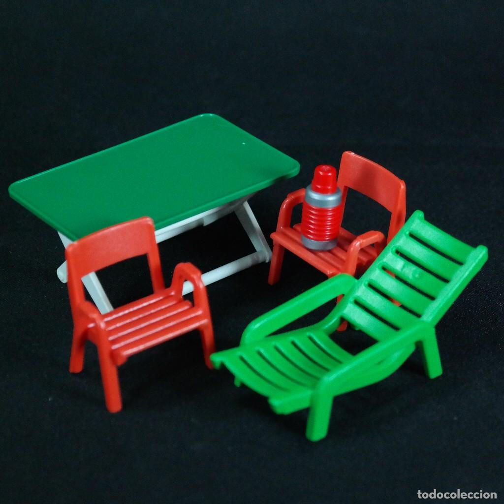 Playmobil: Playmobil mesa plegable con sillas y reposera ☼