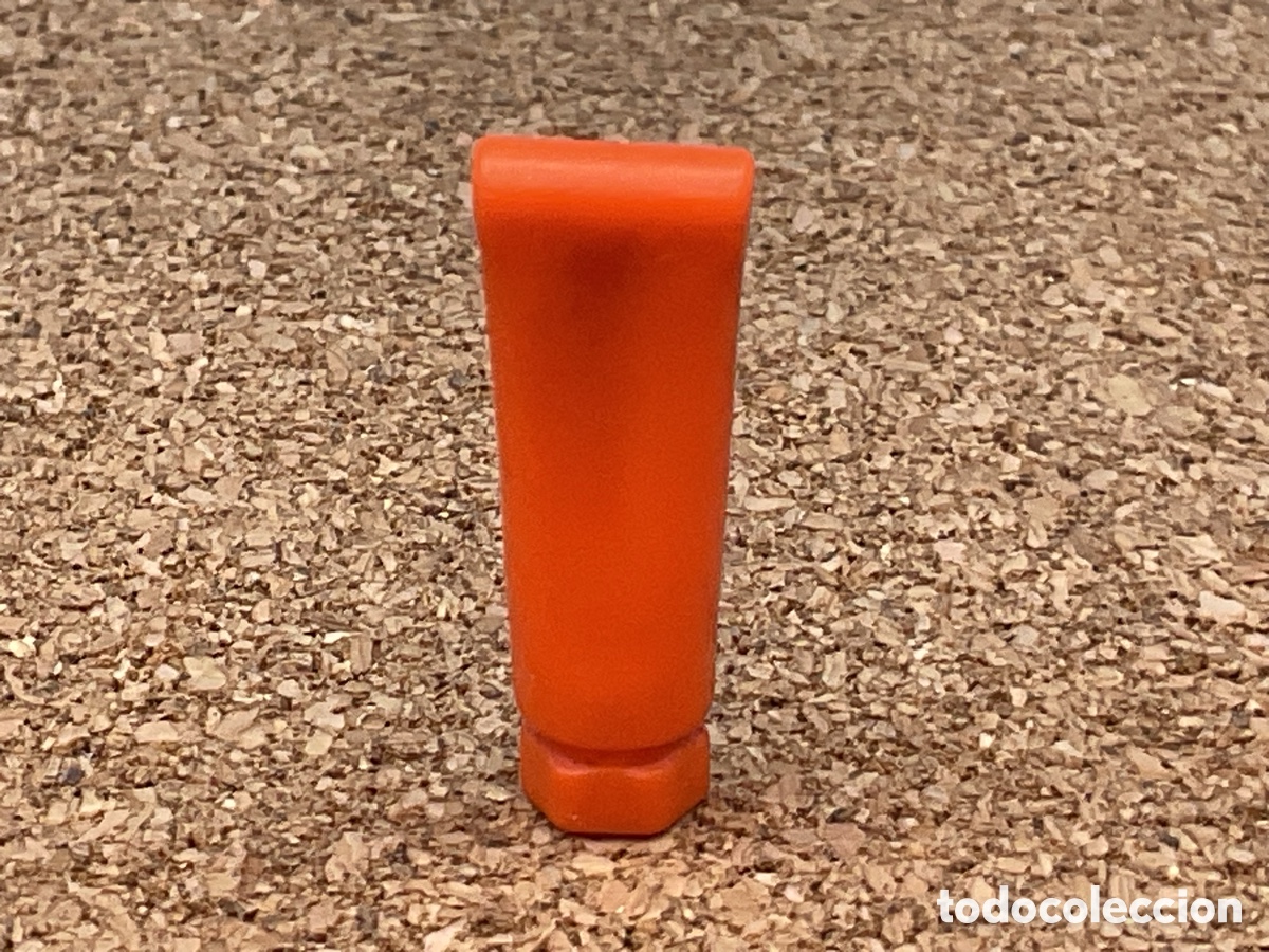 Playmobil: PLAYMOBIL TUBO NARANJA ENVASE BOTE DENT&Iacute;FRICO PASTA DE DIENTES CHAMP&Uacute; PELUQUER&Iacute;A BA&Ntilde;O COCINA