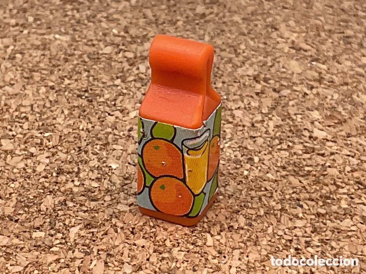 Playmobil: ACCESORIO PLAYMOBIL. BRICK DE ZUMO DE NARANJA , REF BOTE, COMIDA, CASA, ALIMENTOS, BEBIDA.