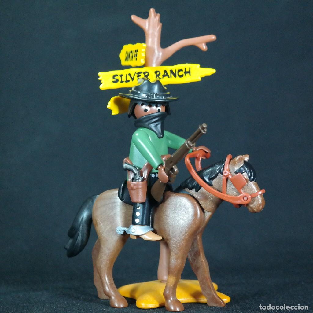 Playmobil: Playmobil bandido con caballo y cartel ☼