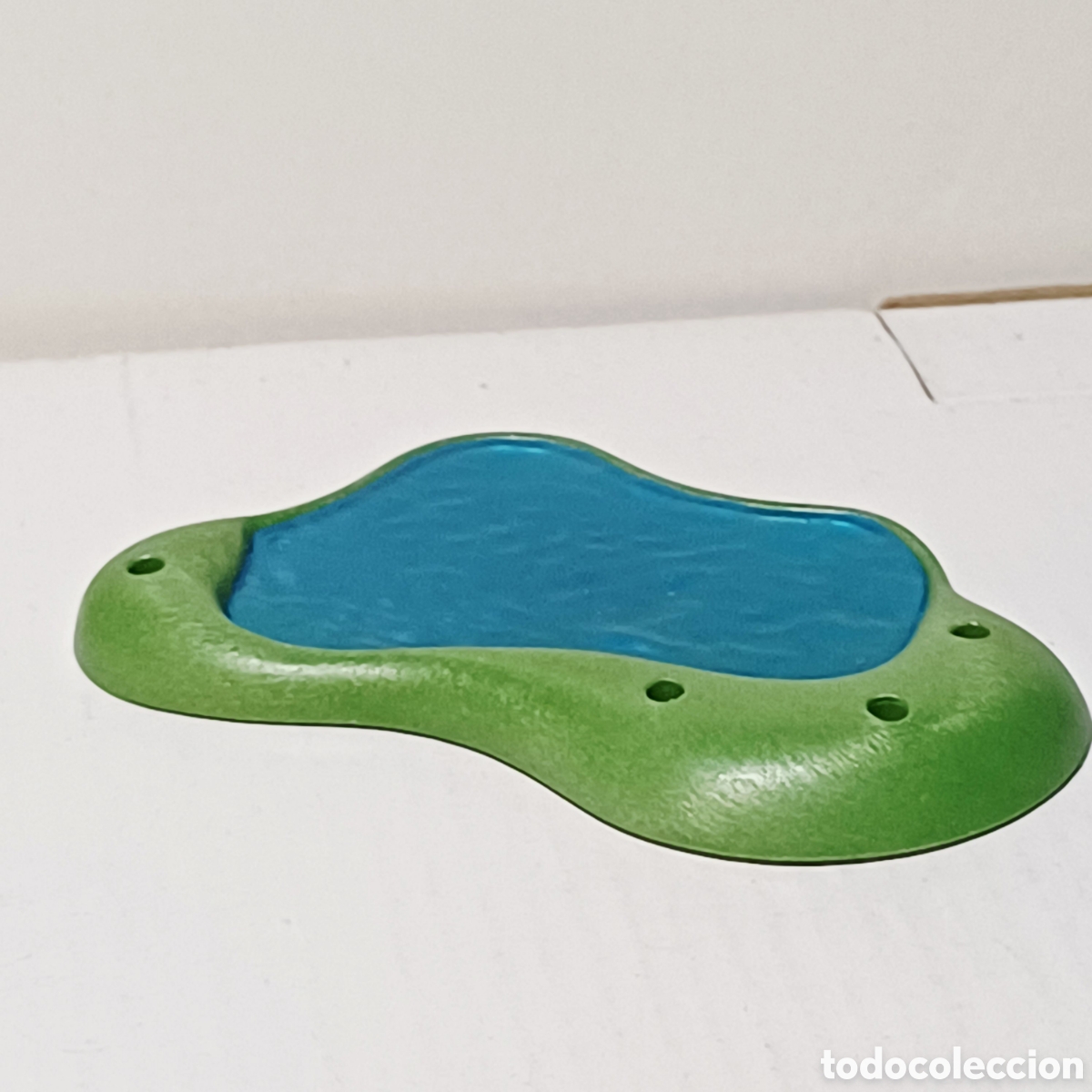 Playmobil: Pieza playmobil base vegetacion estanque se agua azul ref. 6816