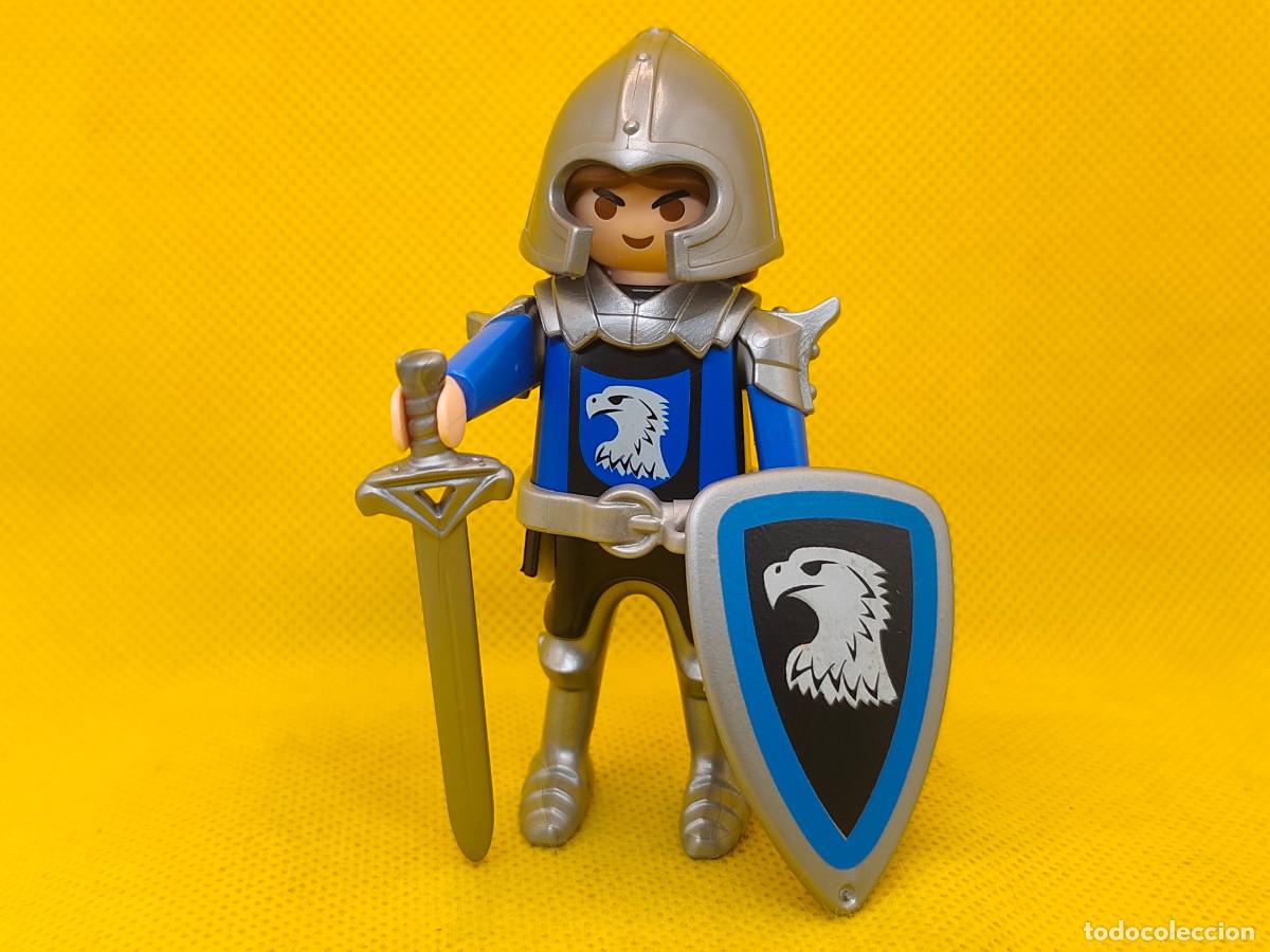 Playmobil: Playmobil Caballero del reino del &aacute;guila azul con escudo y espada