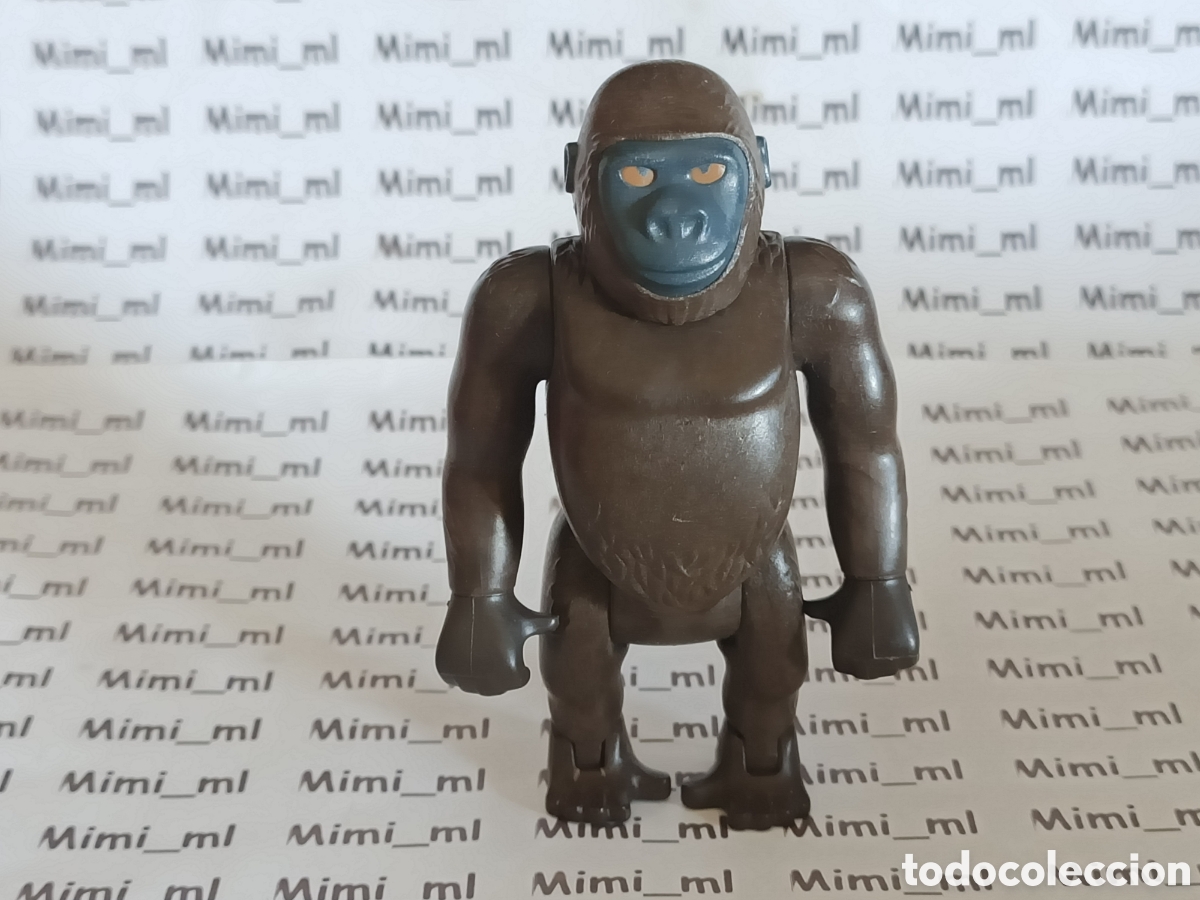 Playmobil: Playmobil figura gorila adulto espalda plateada animales salvajes selva zoo
