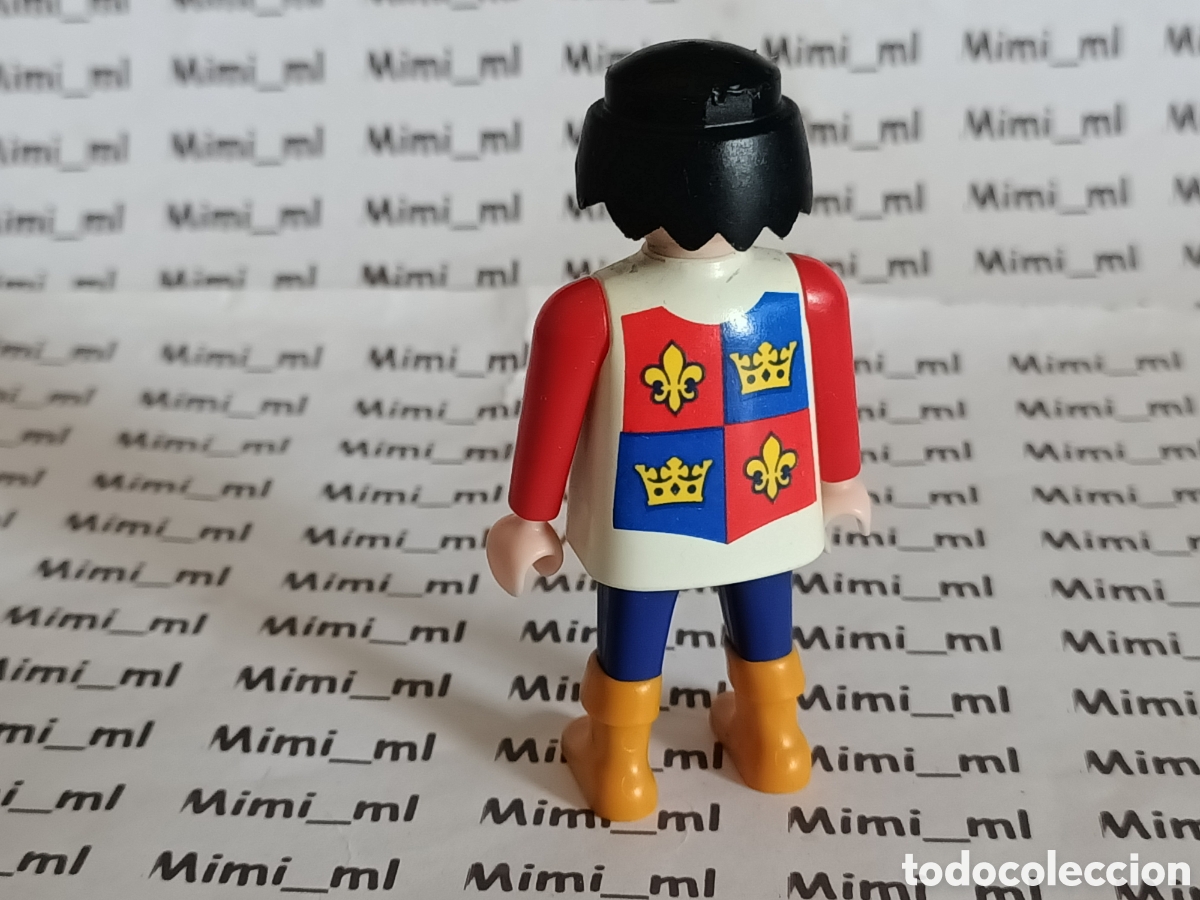 Playmobil: Playmobil figura soldado medieval flor de lis corona