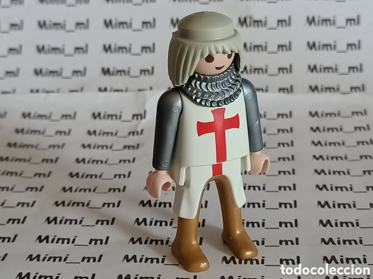 Playmobil: Playmobil figura caballero medieval templario cruzadas