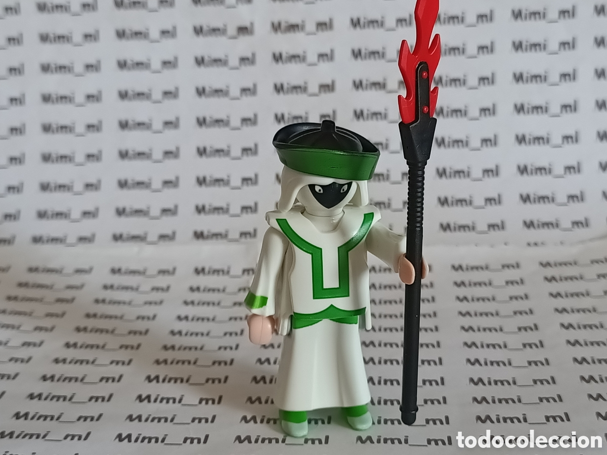 Playmobil: Playmobil figura brujo Scooby doo lanza samur&aacute;i medieval
