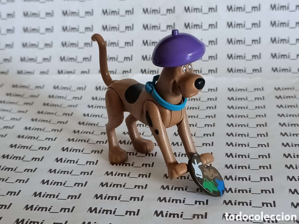 Playmobil: Playmobil figura perro pintor Scooby doo