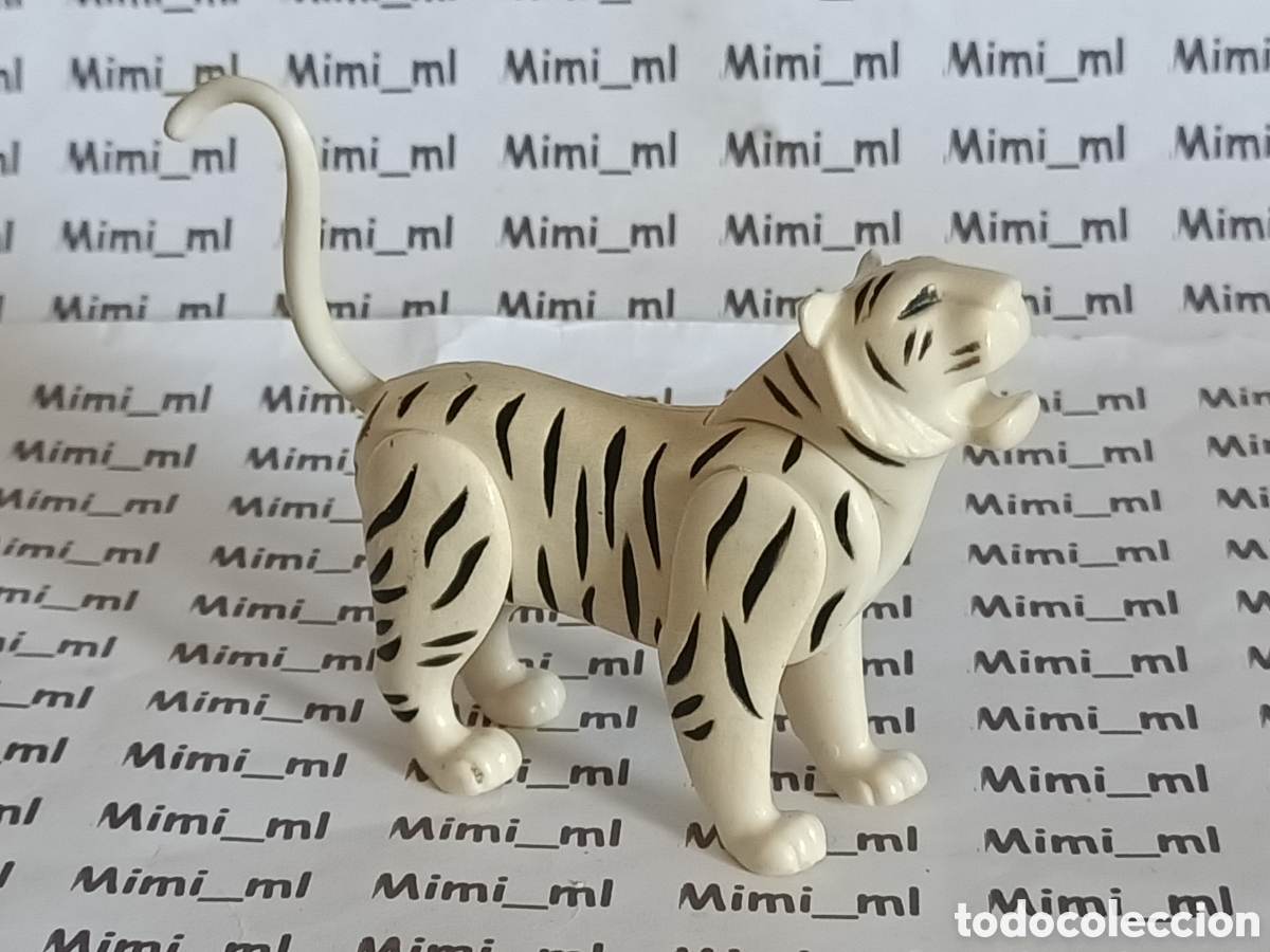Playmobil: Playmobil figura tigre color blanco animales salvajes zoo circo Safari