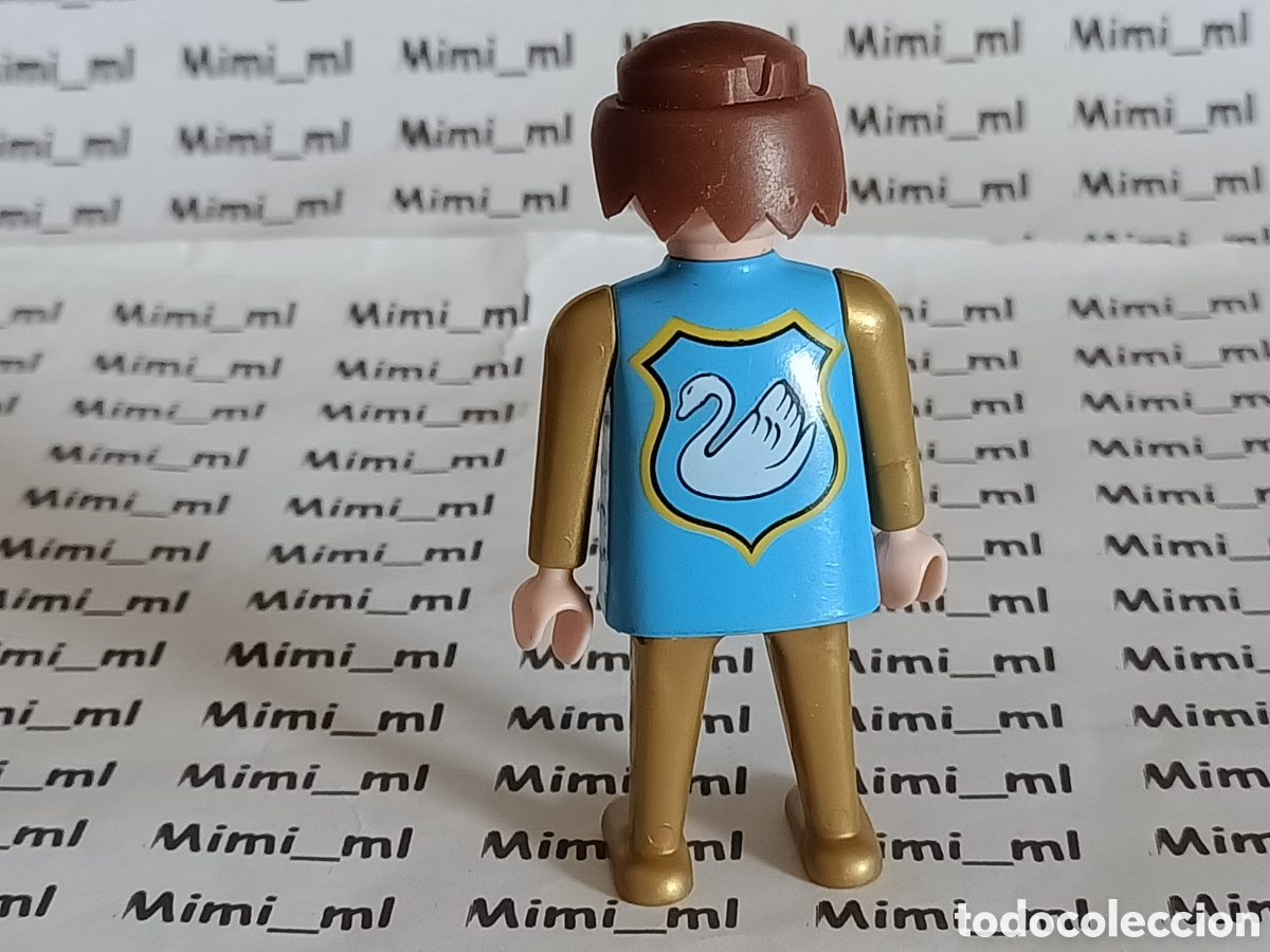 Playmobil: Playmobil figura hombre caballero medieval orden cisne
