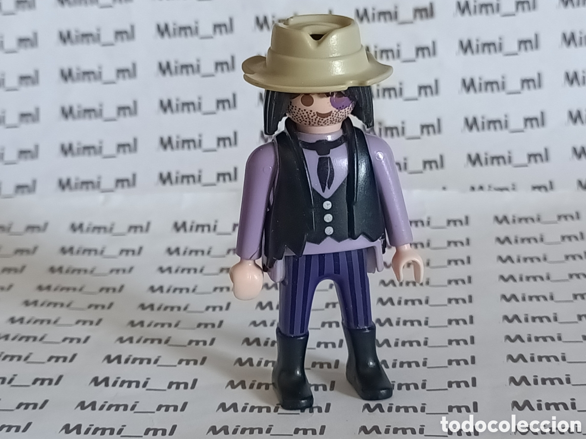 Playmobil: Playmobil figura hombre ladr&oacute;n western oeste c&aacute;rcel bandido