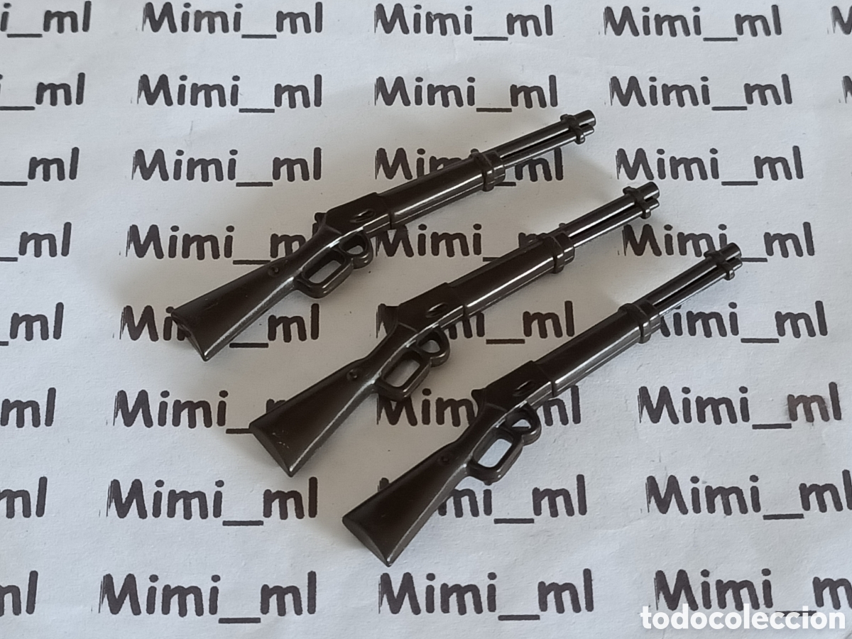 Playmobil: Playmobil 3 rifles marrones western oeste