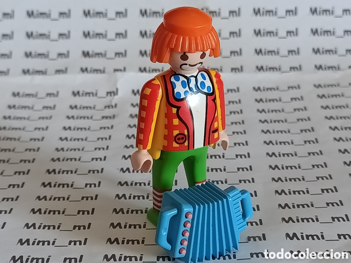 Playmobil: Playmobil figura payaso con acorde&oacute;n circo