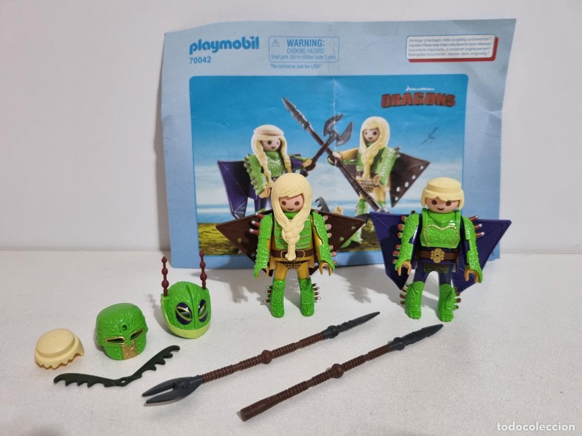 Playmobil: Playmobil 70042 Dragones Chusco Brusca Ruffnut Tuffnut Medieval Dragon