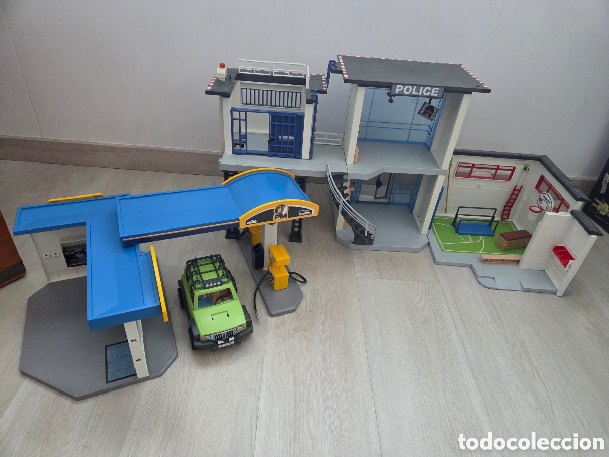 Playmobil: Lote playmobil gasolinera comisaria y gimnasio
