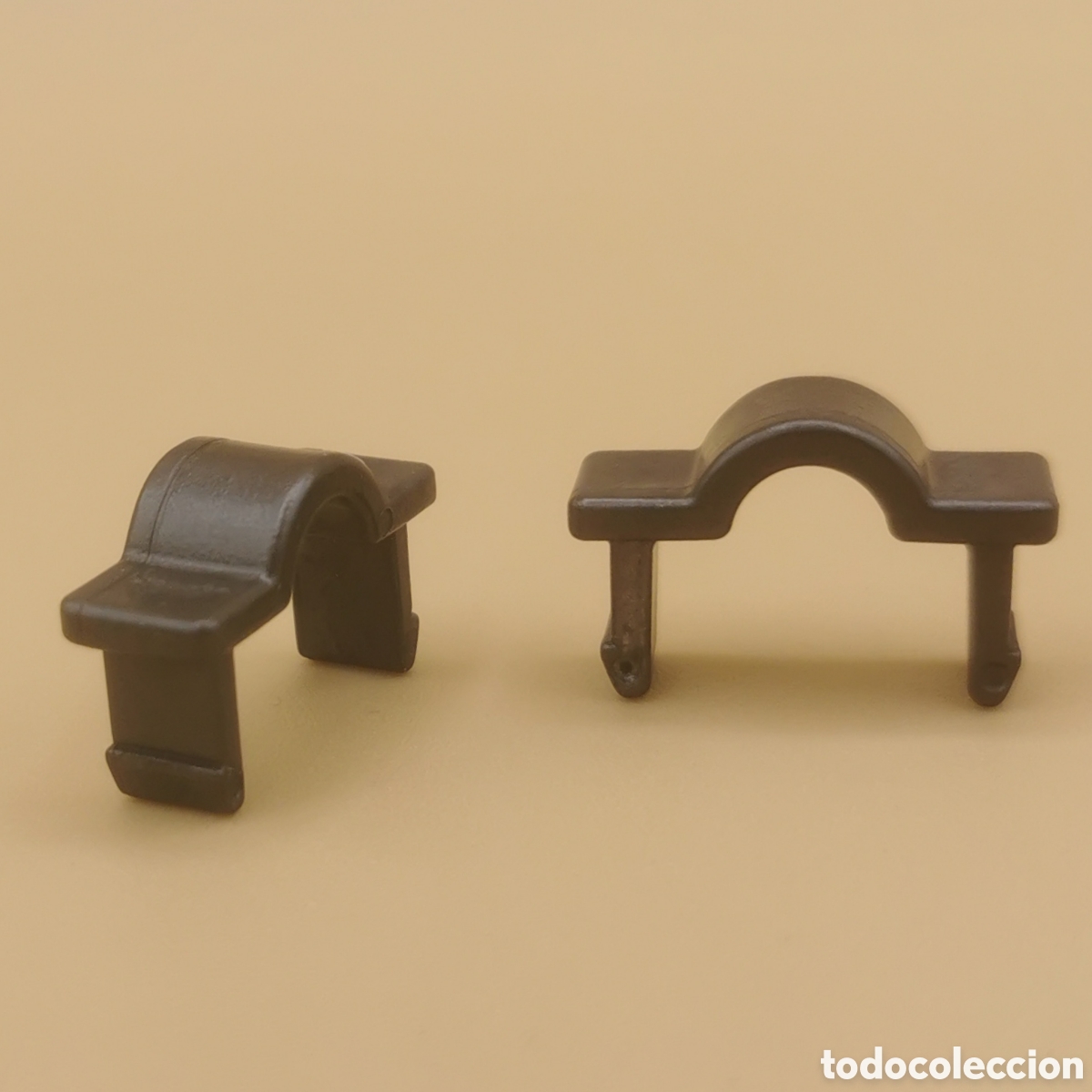 Playmobil: Playmobil X2 sujeccion gris polea puente levadizo castillo grapa 3268 3666 5738 5783 6001 4866