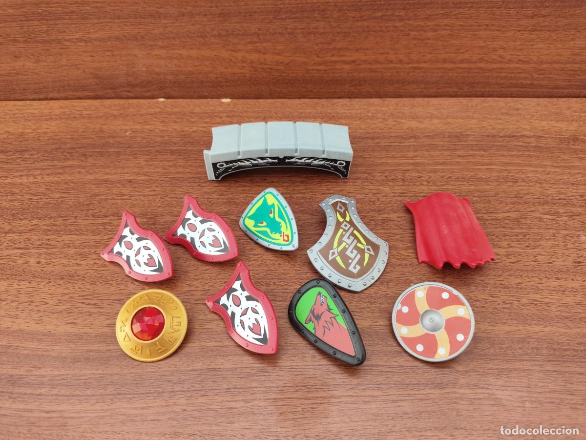 Playmobil: Playmobil lote 9 escudos capa caballero guerrero vikingo