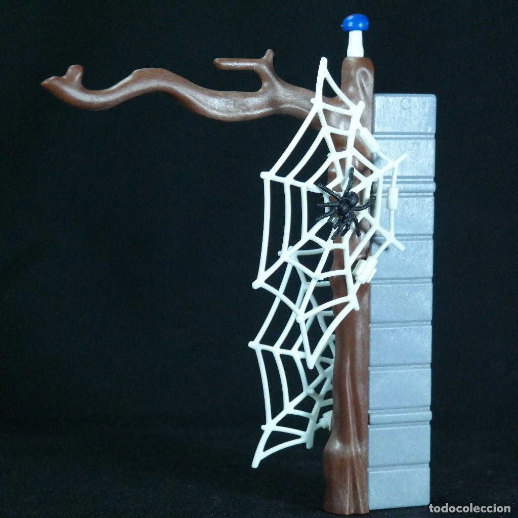 Playmobil: Playmobil arbol steck con conector, telas de ara&ntilde;a ☼