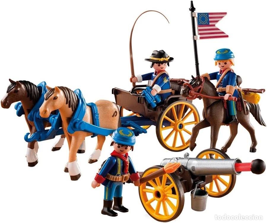 Playmobil: Playmobil soldados nordistas oeste referencia 5249 Completo