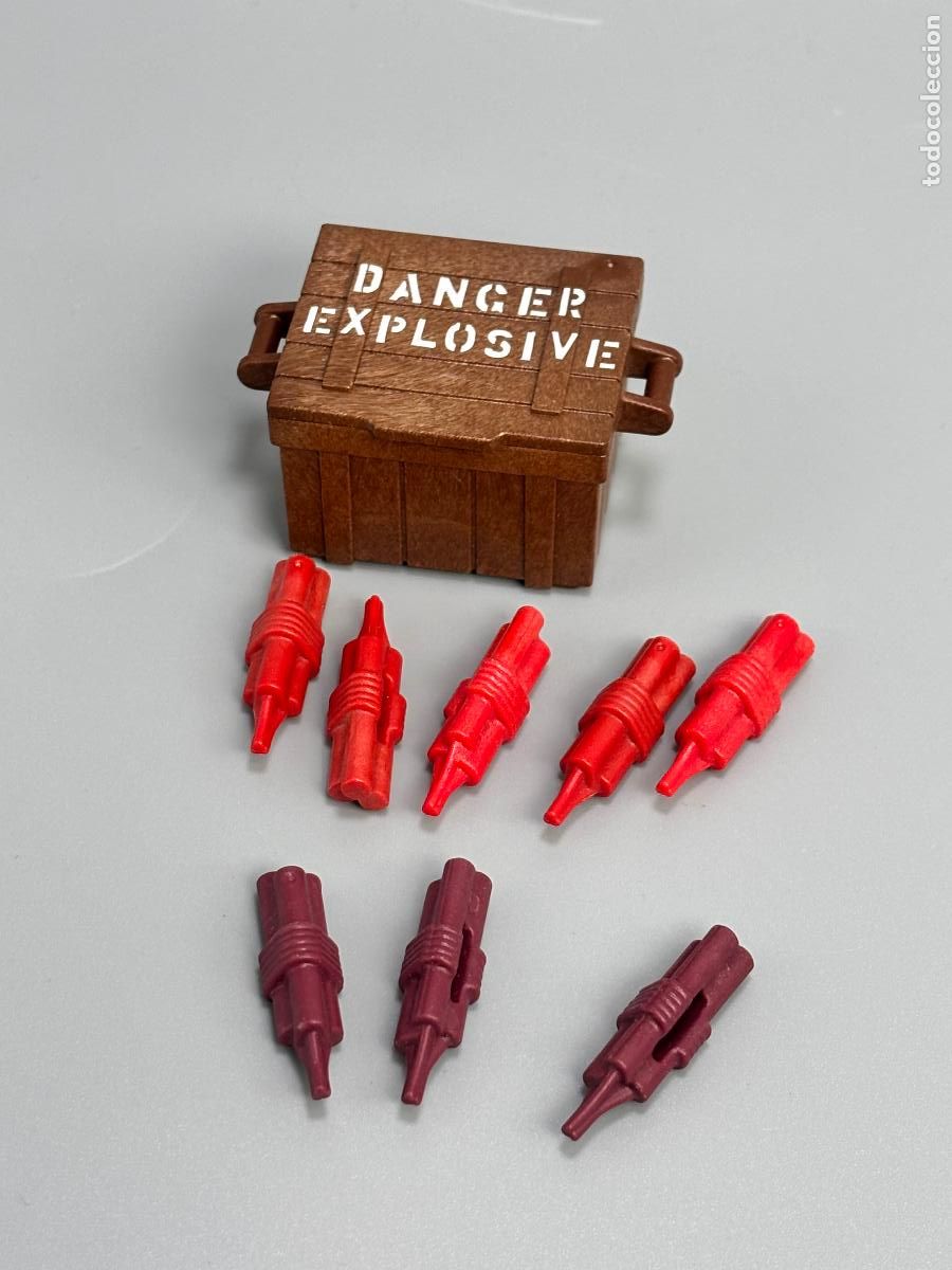 Playmobil: Playmobil lote caj&oacute;n y dinamita vaquero oeste