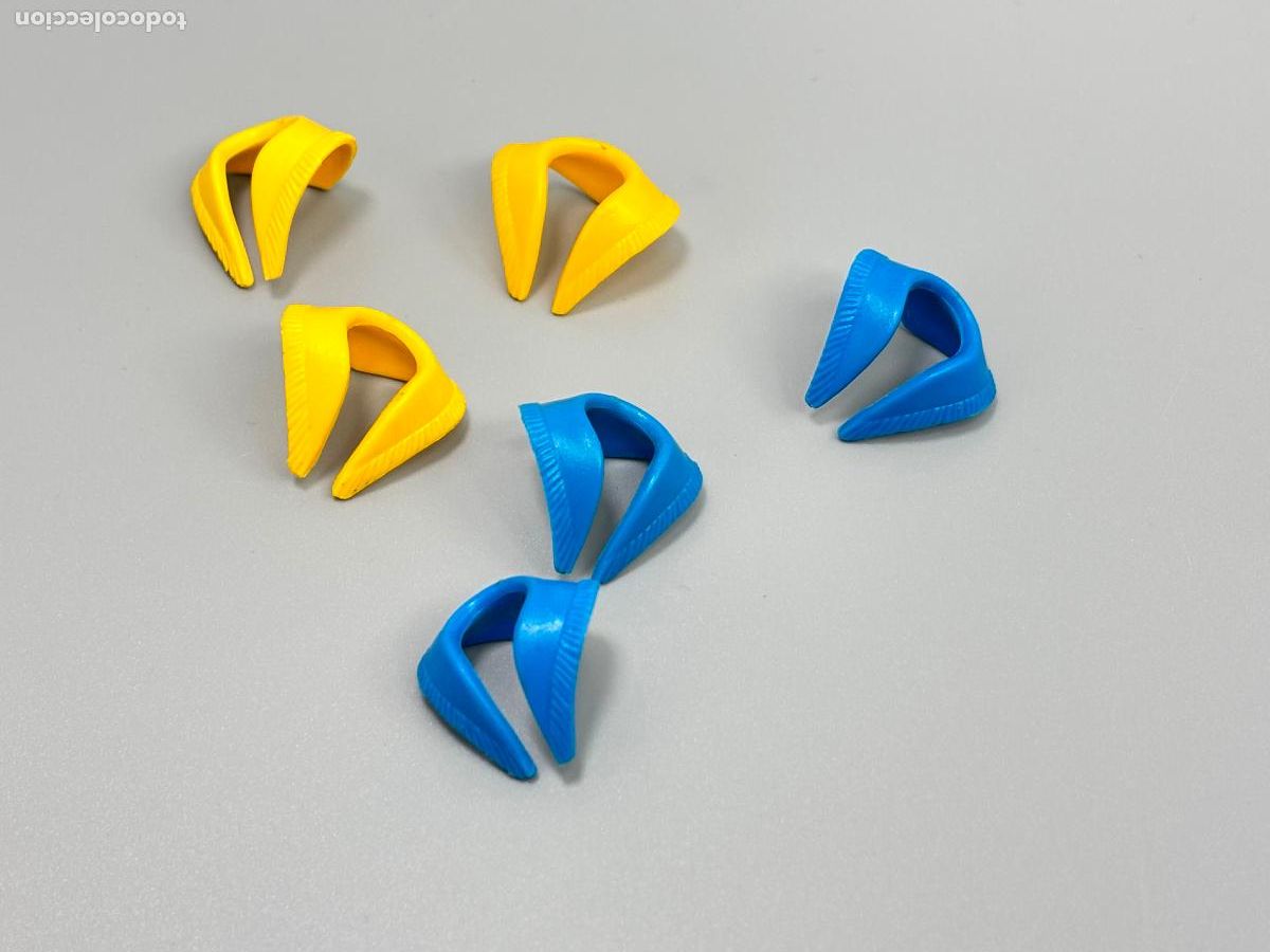 Playmobil: Playmobil lote pa&ntilde;uelo azul amarillo mujer vaquero oeste
