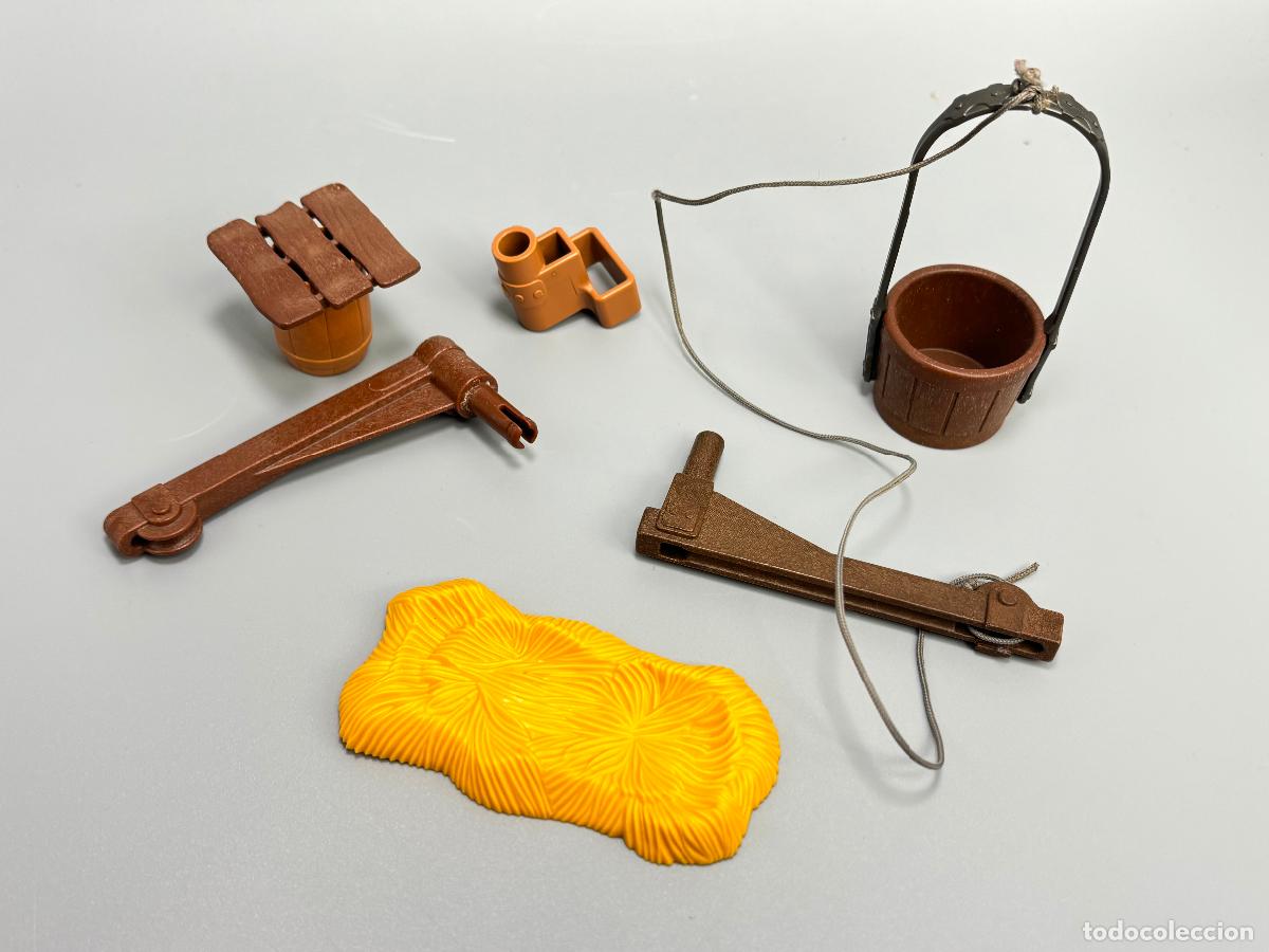 Playmobil: Playmobil lote paja cubo gr&uacute;a soporte castillo
