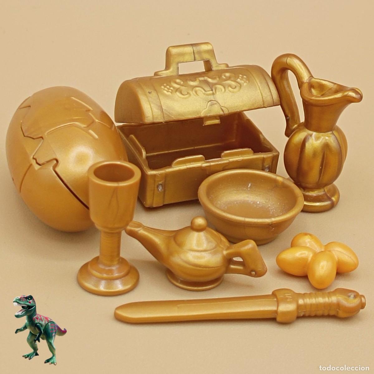 Playmobil: Playmobil tesoro dorado oro cofre pirata isla joyas botin piramide tumba faraon bazar oeste medieval