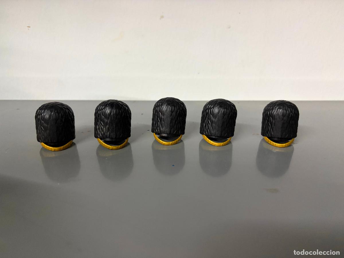 Playmobil: PLAYMOBIL lote 5 gorros piel oso guardia real ingles 4577 royal guard