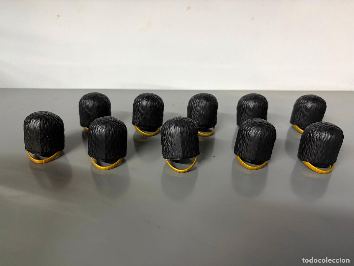 Playmobil: PLAYMOBIL lote 10 gorros piel oso guardia real ingles 4577 royal guard