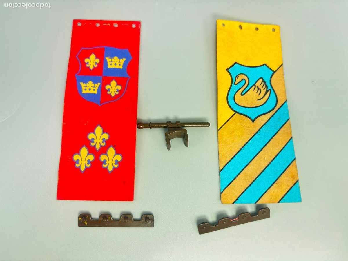 Playmobil: Playmobil 3666 lote estandarte madera torre medieval