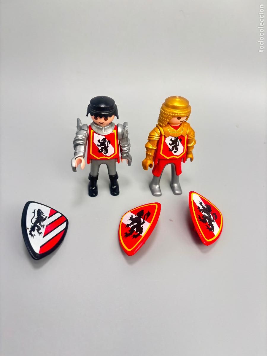 Playmobil: Playmobil 4583 figura caballero con escudo del le&oacute;n medieval