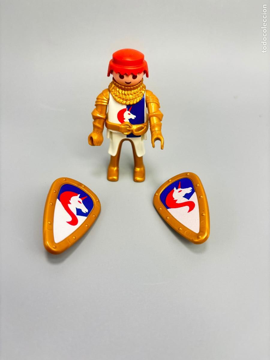 Playmobil: Playmobil figura caballero del caballo con escudo