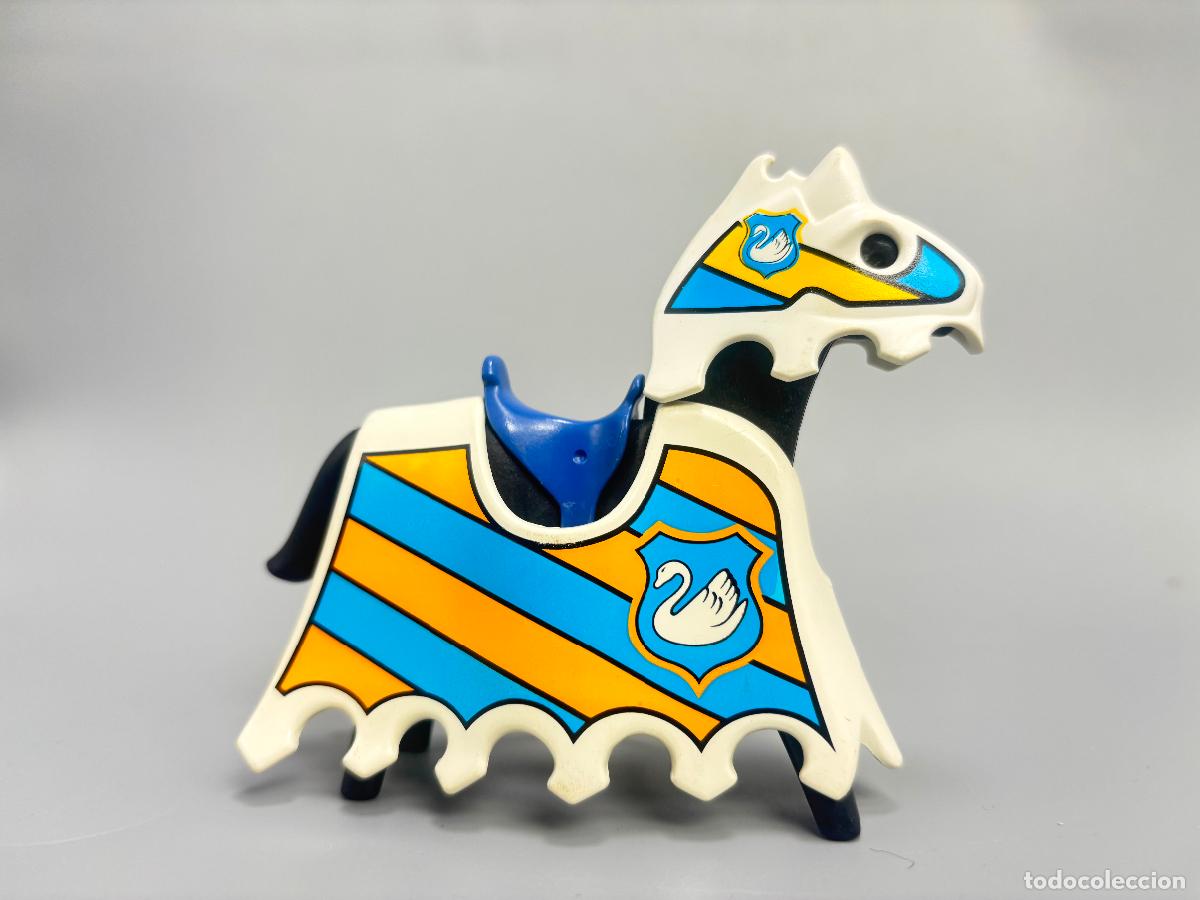 Playmobil: Playmobil 3372 caballo con manta y silla caballero del cisne