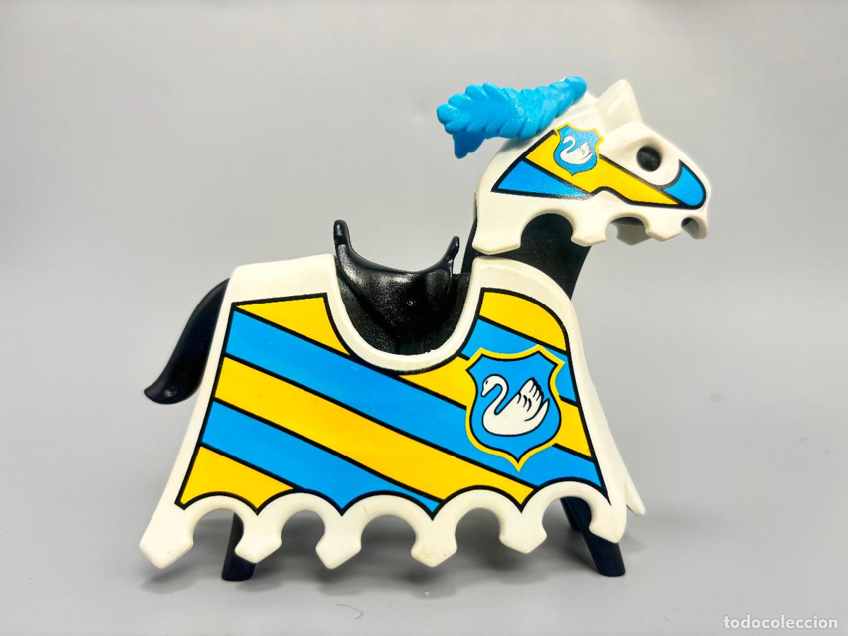 Playmobil: Playmobil 3372 caballo con manta y silla caballero del cisne