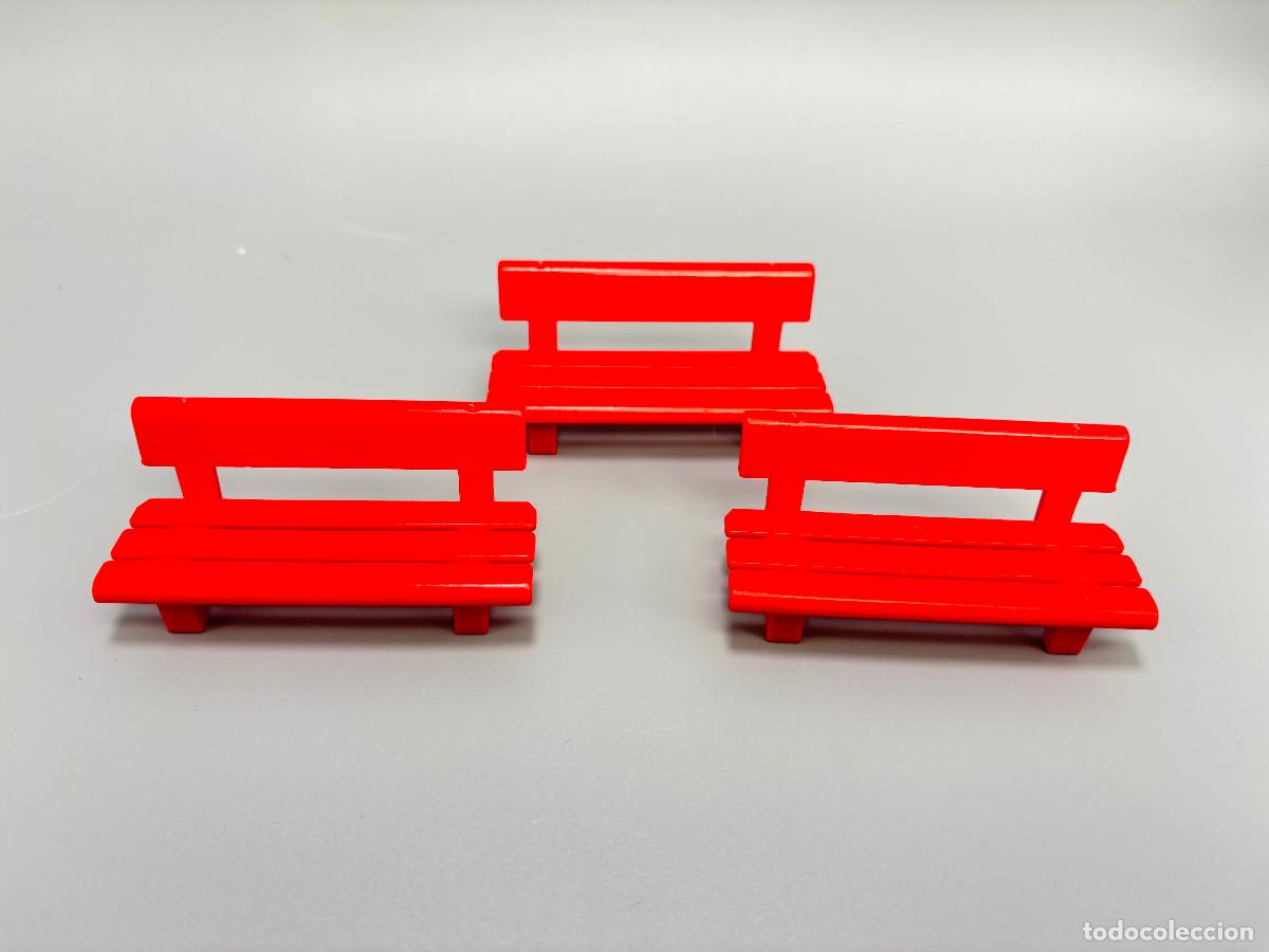 Playmobil: Playmobil lote banco rojo