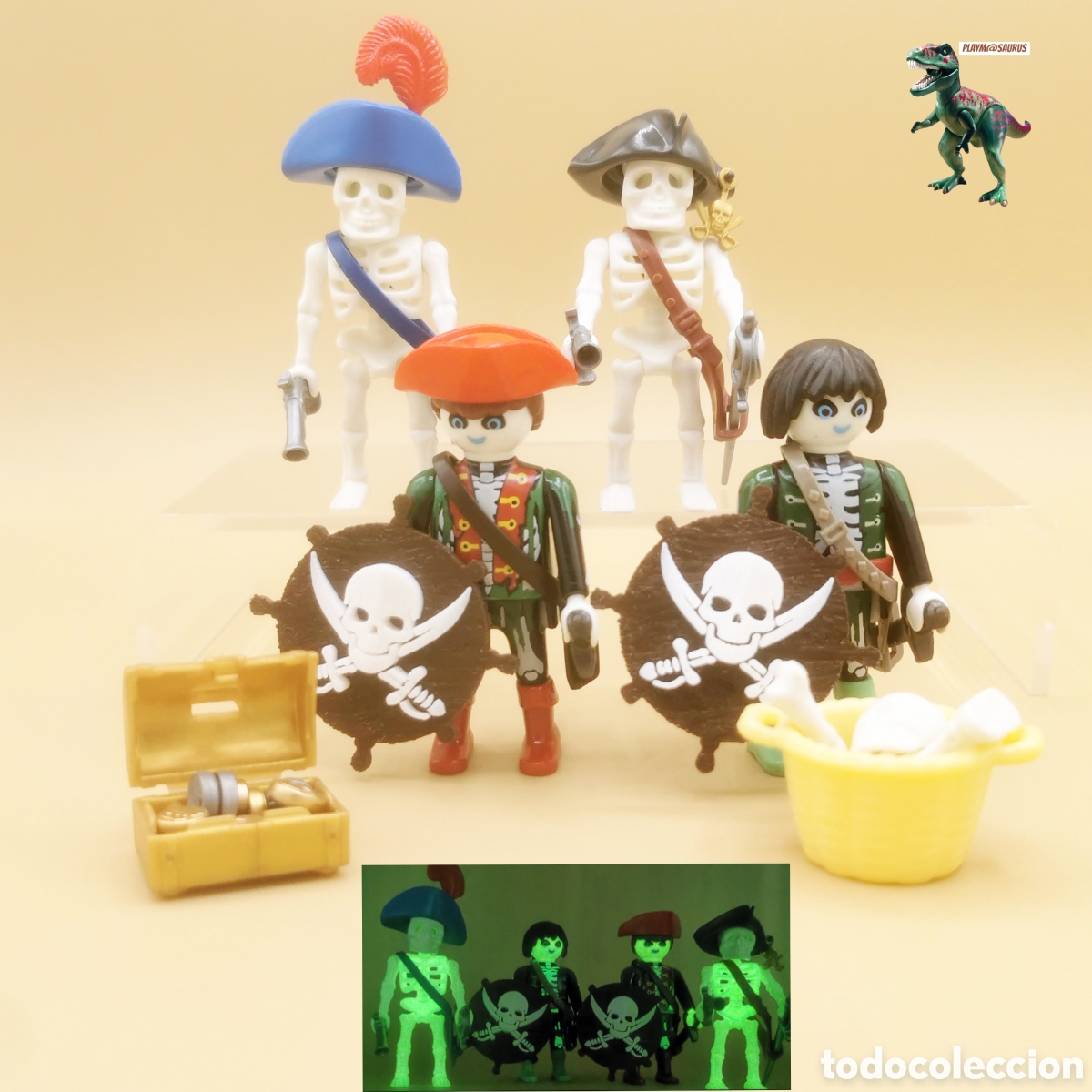 Playmobil: Playmobil tripulacion fantasma barco pirata esqueleto simil 4671 4800 5900 4164 4806 4928