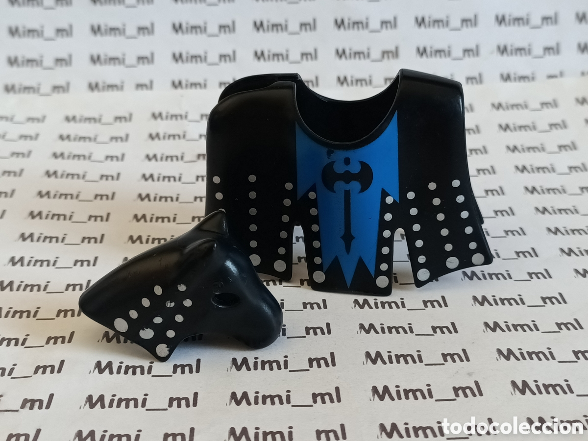 Playmobil: Playmobil gualdrapa y m&aacute;scara caballo medieval orden hacha manta y casco