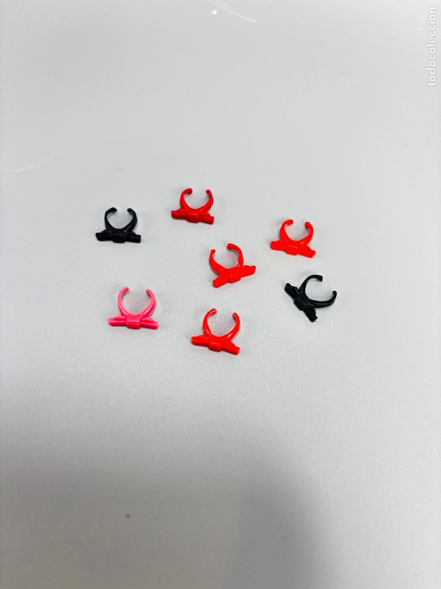 Playmobil: Playmobil lote pajarita figura negra roja