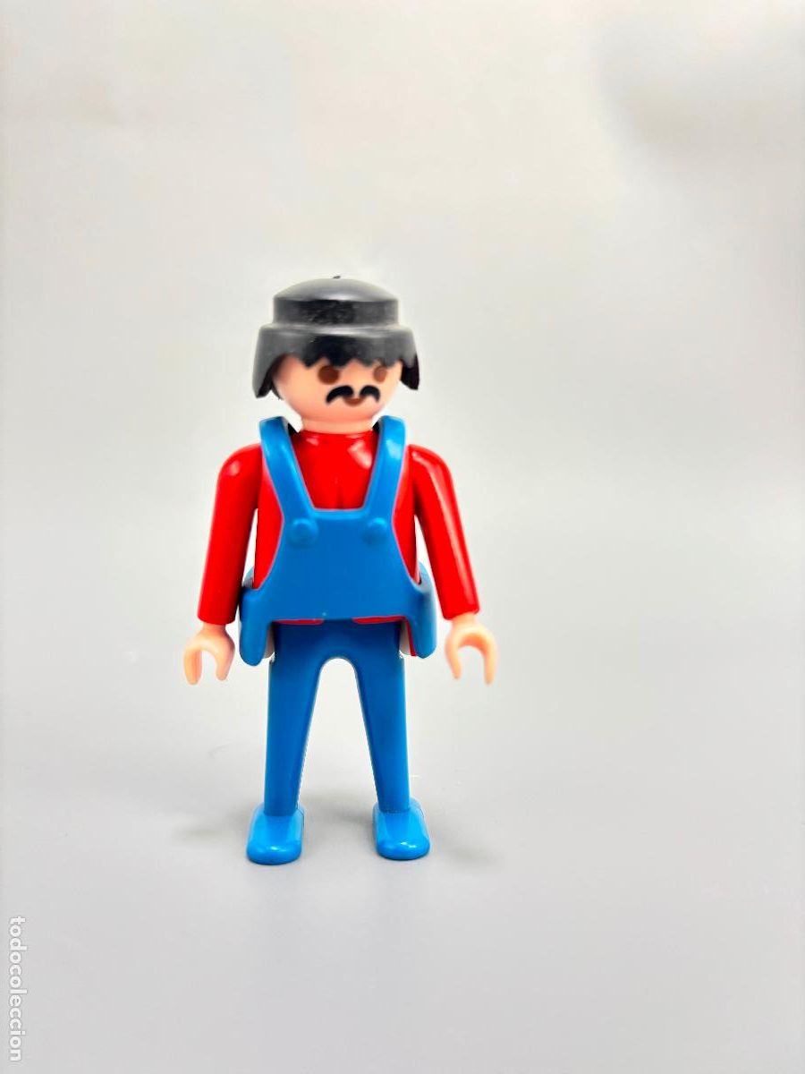 Playmobil: Playmobil 3766 4035 figura mec&aacute;nico tren deposito
