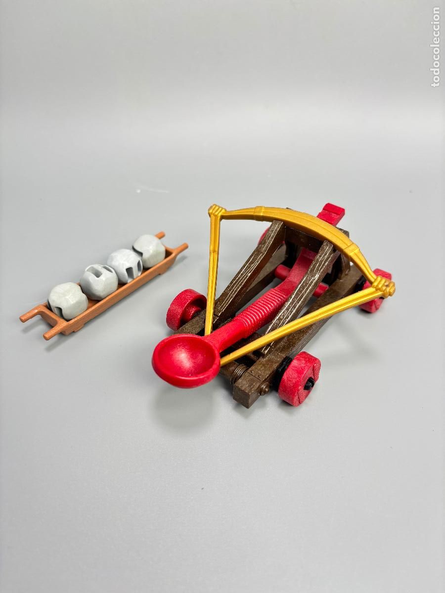 Playmobil: Playmobil catapulta con munici&oacute;n y caj&oacute;n