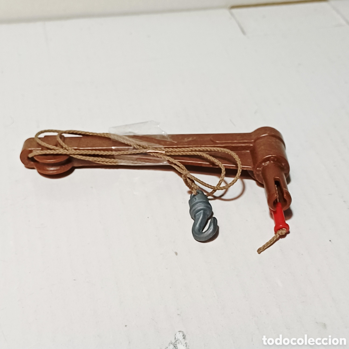 Playmobil: Pieza playmobil N&deg; 30236020 cabrestante grua polipasto marron oscuro arca no&eacute; ref. 3255 5276 9373