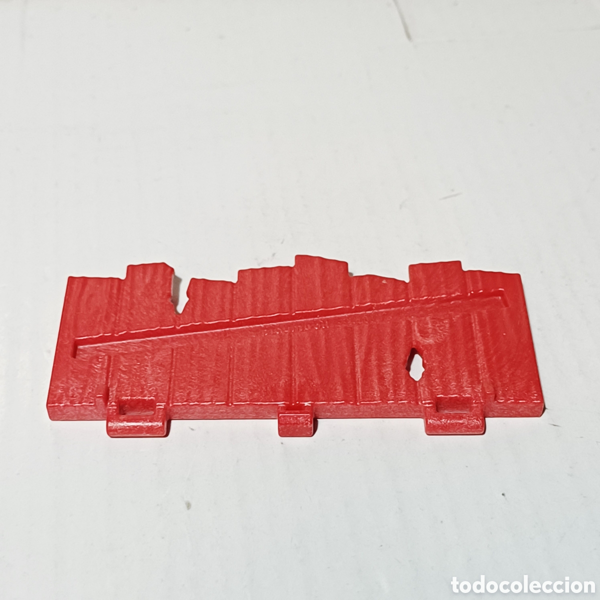 Playmobil: Pieza playmobil valla roja burdeos campo granja cerca cierre 8,5 cm largo