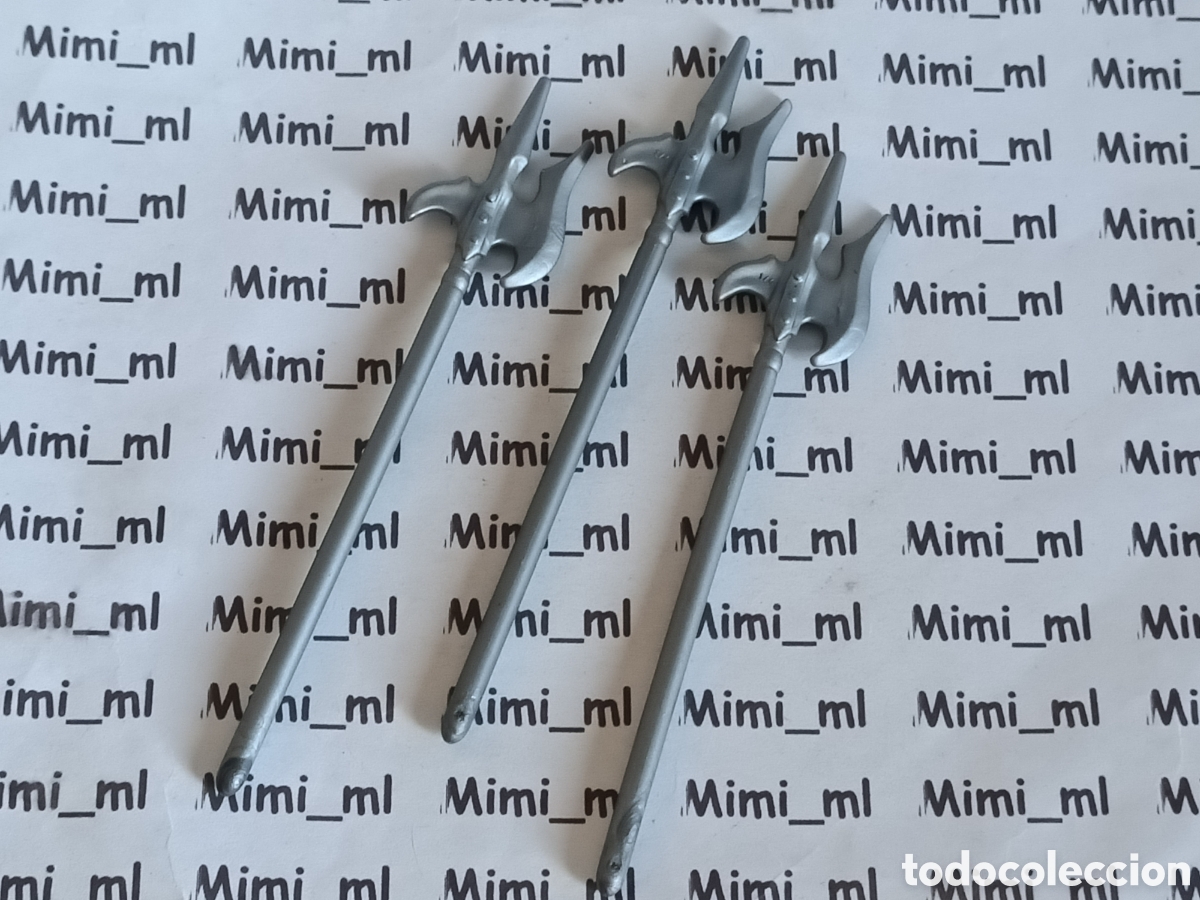 Playmobil: Playmobil 3 alabardas medieval vikingo armas lanzas